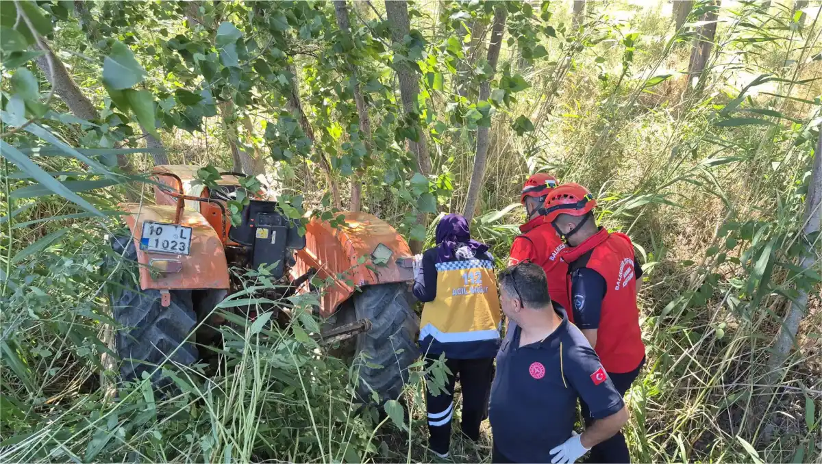 Balıkesir’de traktör kazası: 1 ölü, 1 yaralı