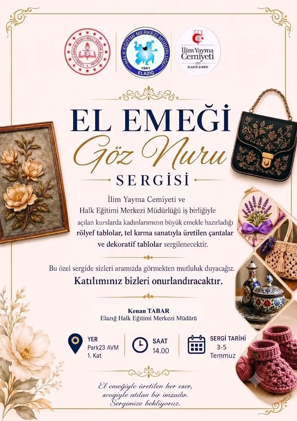 Elazığ’da kadınların el emeği sergisi açılıyor