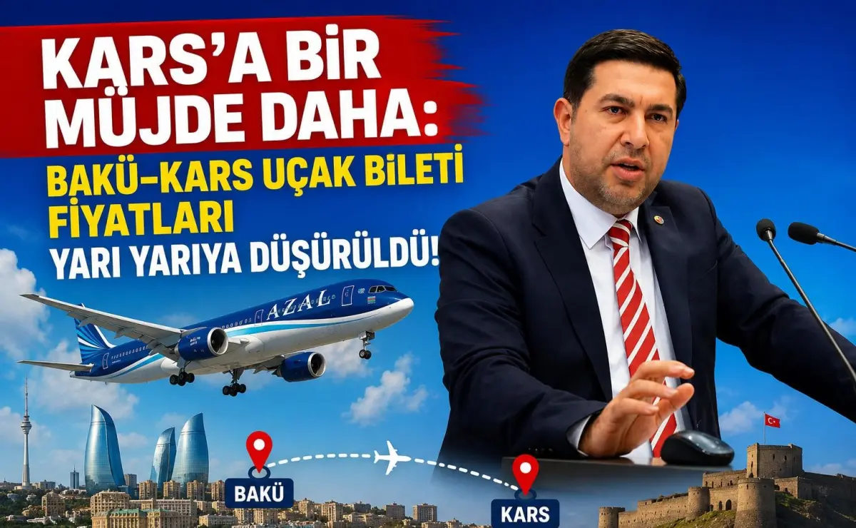 Bakü-Kars uçak biletlerine yüzde 50 indirim