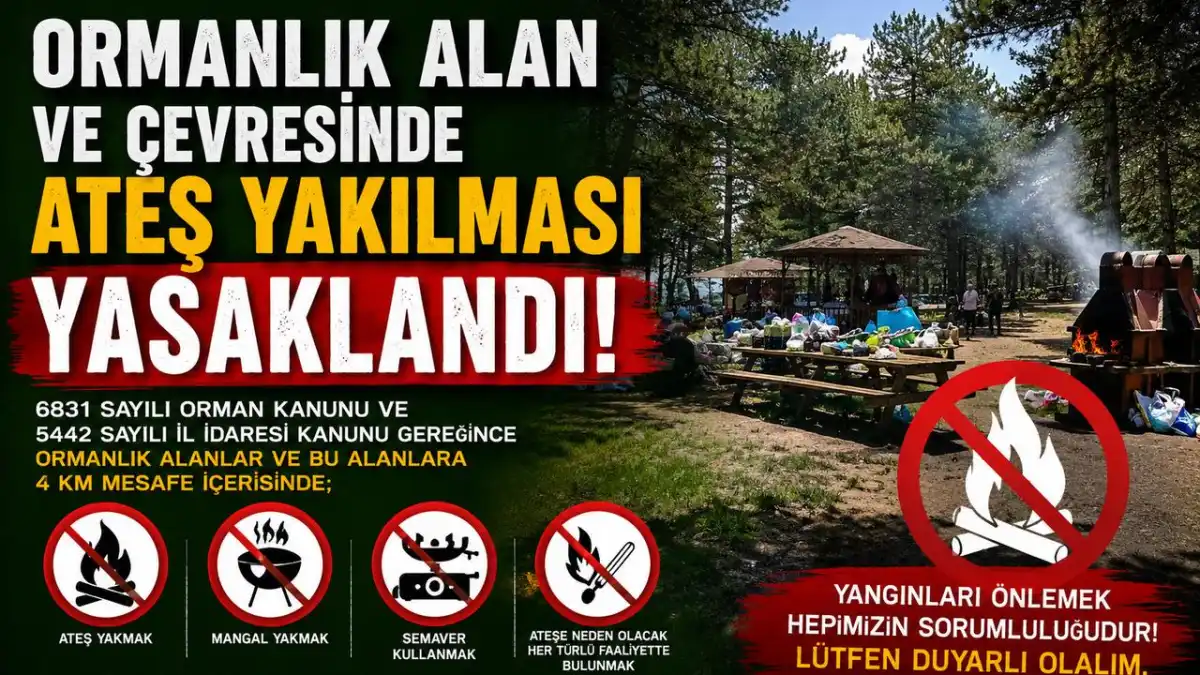 Kars’ta orman yangınlarına karşı sıkı tedbir: Girişler yasaklandı