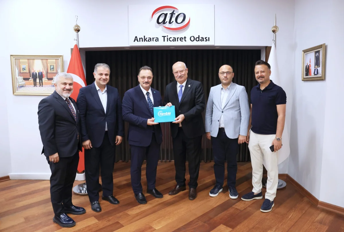 TİMBİR Başkanı Basa, ATO Başkanı Baran ile bir araya geldi