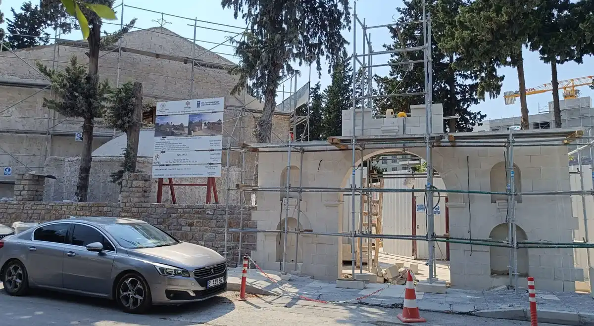 Aziz Corç Kilisesi’nde restorasyon çalışmaları sürüyor