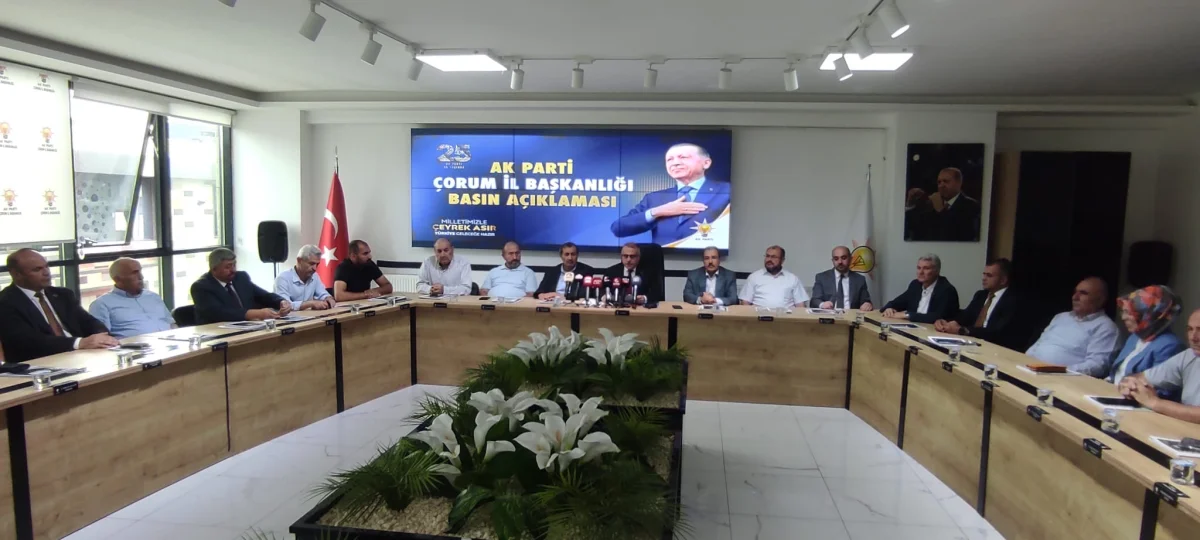 AK Parti Çorum’da 25. kuruluş yılını değerlendirdi