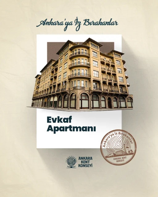 Ankara’nın ilk gökdeleni II. Evkaf Apartmanı tanıtıldı