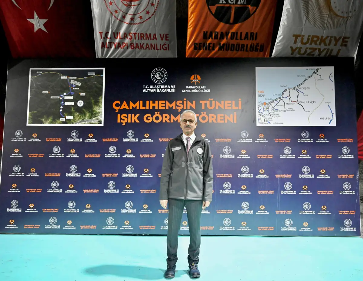 Bakan Uraloğlu: Çamlıhemşin Tüneli pazartesi açılıyor