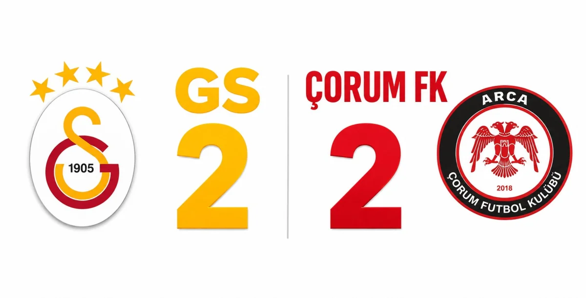 Galatasaray 2-2 Arca Çorum FK: Çorum’dan tarihi ilk puan