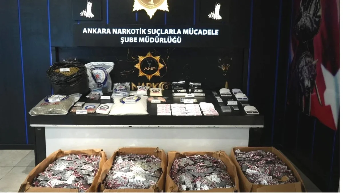 Ankara’da uyuşturucu operasyonu: 154 şüpheli yakalandı