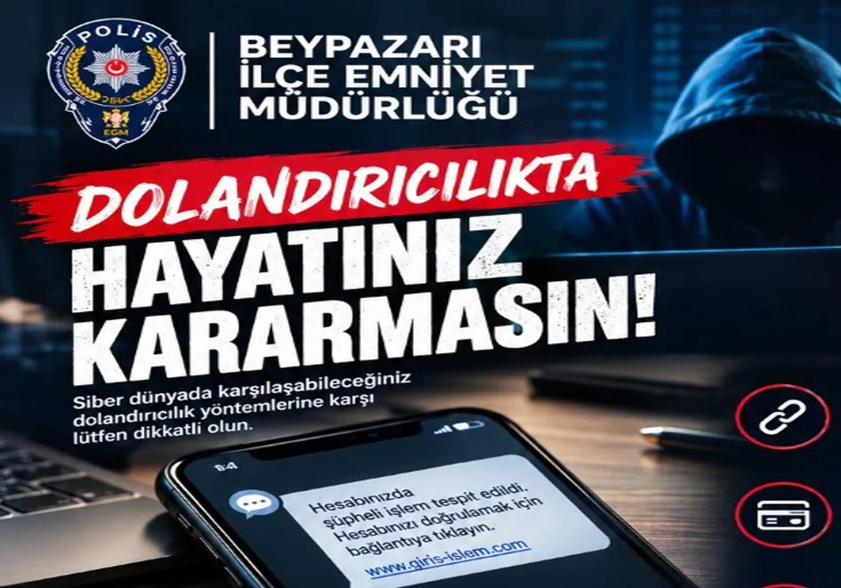 Beypazarı Emniyetinden sosyal medya dolandırıcılığı uyarısı