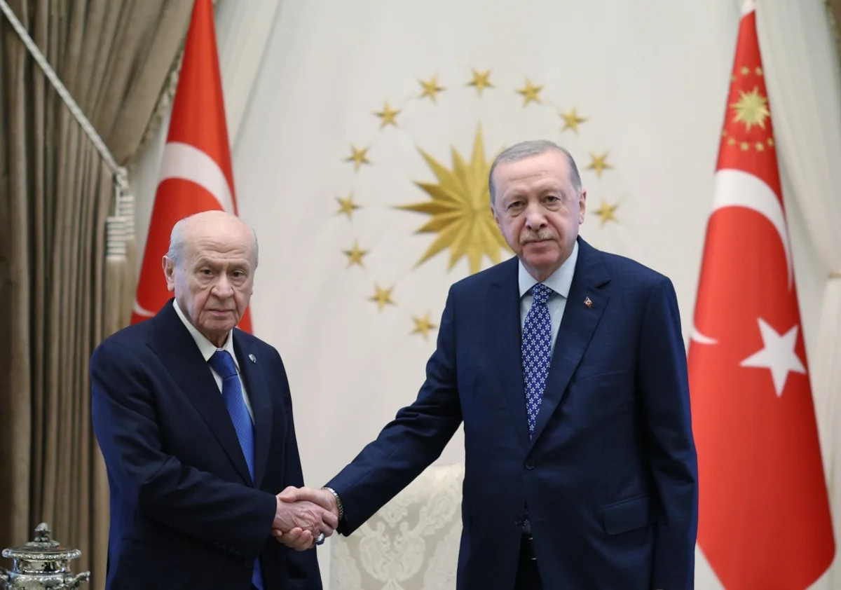 Cumhurbaşkanı Erdoğan, Bahçeli’yi Külliyede kabul etti