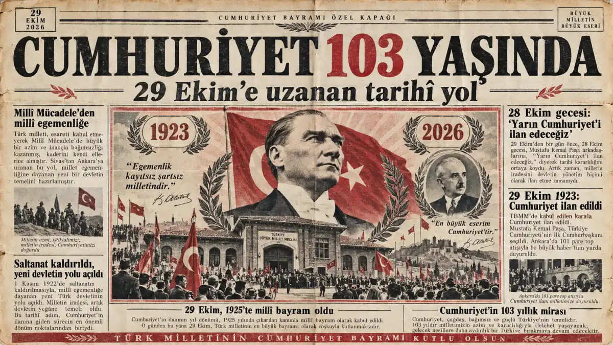 Cumhuriyet 103 yaşında: 158 oyla ilan edilen tarihi adım