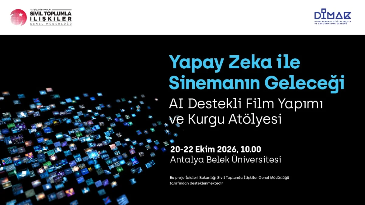 Yapay zekâ destekli film atölyesi Antalya’da düzenlenecek
