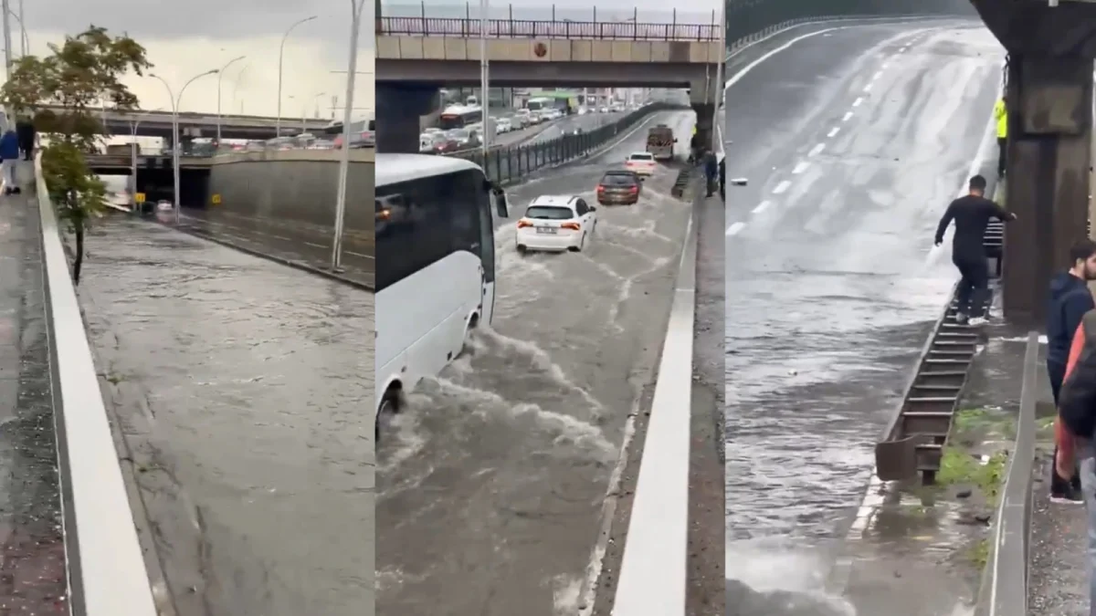 Diyarbakır’da sağanak: Alt geçit trafiğe kapandı
