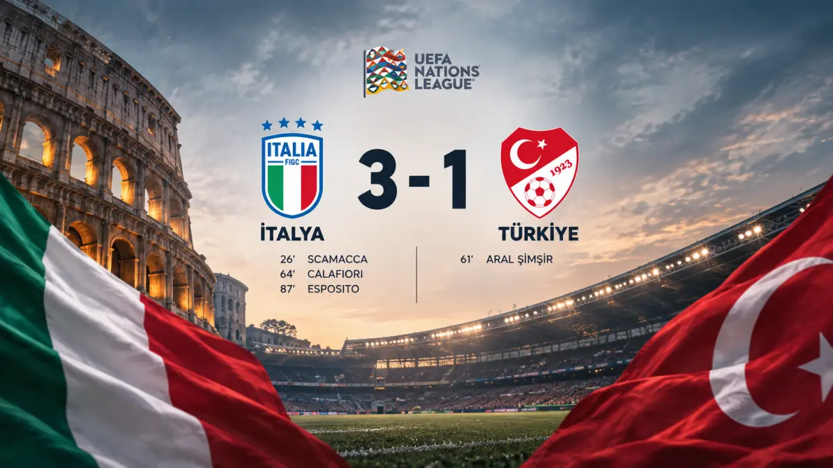 Milli Takım, İtalya’ya 3-1 yenildi
