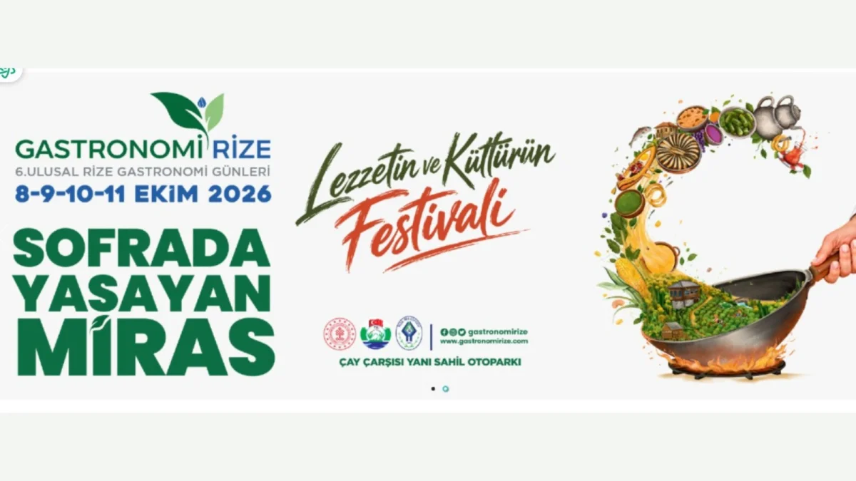 GastronomiRize 2026 8-11 Ekim’de Rize’de başlıyor