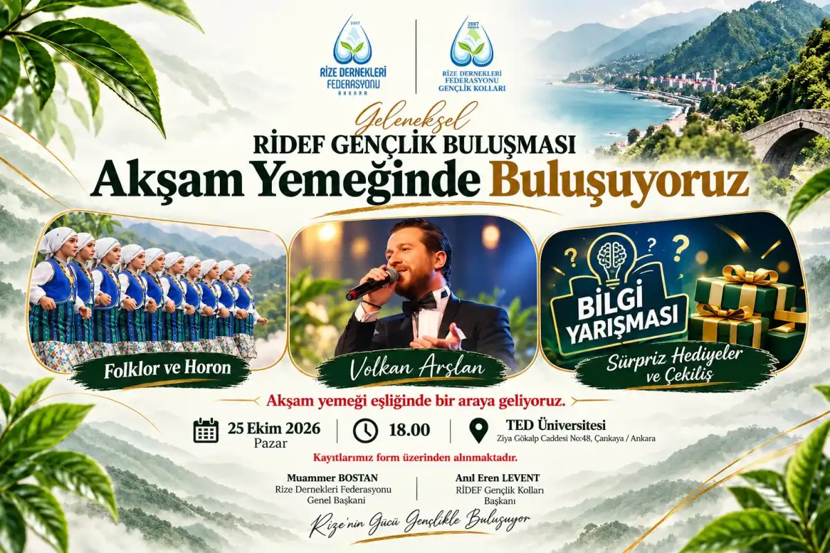RİDEF Gençlik Buluşması 25 Ekim’de TED Üniversitesi’nde