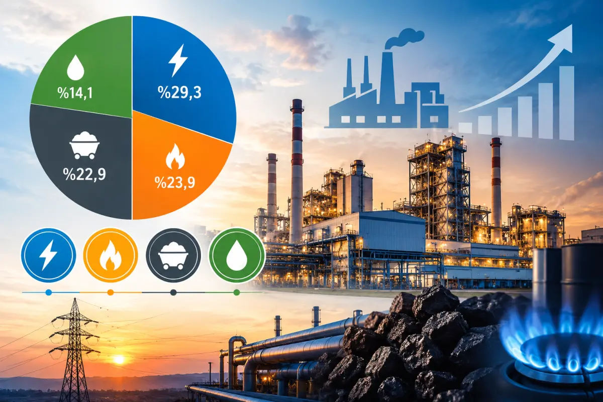 Sanayi enerji tüketiminde elektrik ilk sırada