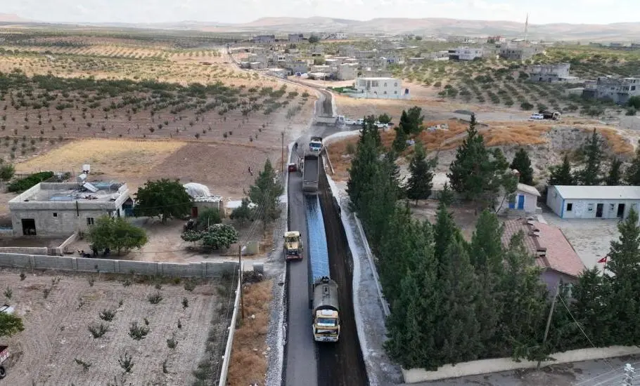 Birecik’te 21 mahalleyi bağlayan 40 kilometrelik yol yenilendi