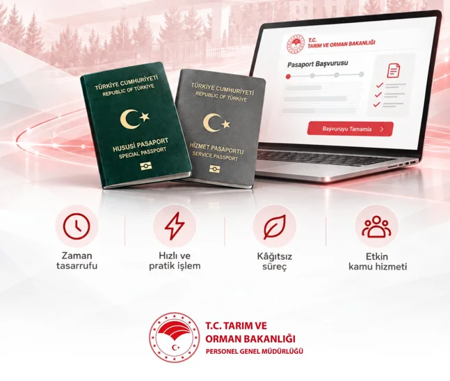 Tarım ve Orman Bakanlığı personeline e-pasaport dönemi